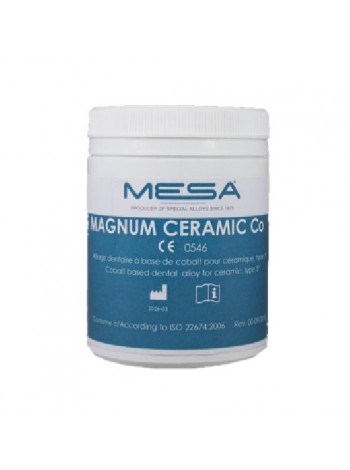 Сплав Mesa Magnum Clarum для керамики, Ni (66%), Cr (25%), Mo (9%) 1 кг, без бериллия