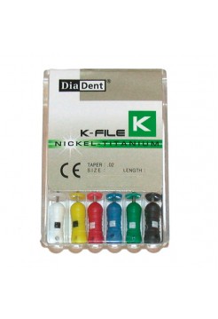 K-FILE инструмент эндодонтический 25мм размер 80 (Никель-Титан) (с цветной кодировкой) (6 шт. в упак.) DD