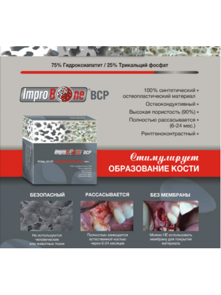 Остеопластический материал IMPRO BONE BCP Арт.BCP010510P