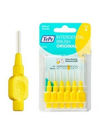 МЕЖЗУБНЫЕ ЁРШИКИ (ORIGINAL) 6 ШТ ЖЕЛТЫЕ