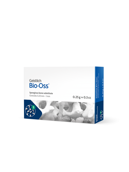 Bio-Oss 0,25 г, гранулы 0,25-1 мм, размер S, натуральный костнозамещающий материал, арт: 30641.2