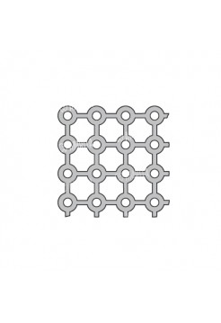 Пластина сетчатая, ажур, 177.2 x 75.2, толщина 0.6 мм