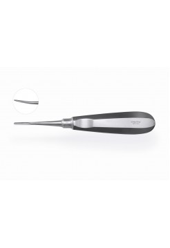Элеватор Lindo-Levien с микрозубцами Microsaw изогнутый, 2.5 мм