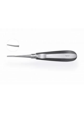 Элеватор Lindo-Levien с микрозубцами Microsaw изогнутый, 2.5 мм