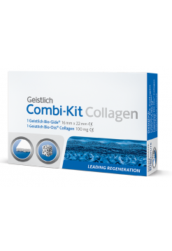 Combi-Kit Collagen набор для направленной костной регенерации: Bio-Oss Collagen 100 мг и Bio-Gide 16х22 мм