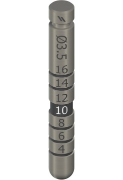 Глубиномер, Ø 3,5 мм, L 26 мм, Ti