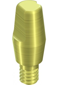 Монолитный абатмент 6° RN, H 4 мм, желтый, Ti