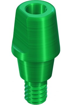 Монолитный абатмент 6° WN, H 4 мм, зеленый, Ti