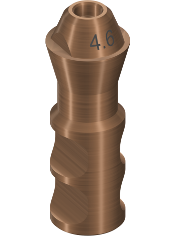 Аналог для абатмента для винтовой фиксации, 0°, NC/RC, Ø 4.6 мм, TAN