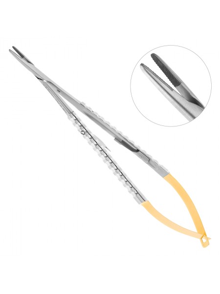Иглодержатель Micro-Nadelhalter TC, прямой, 18 см Иглодержатель Micro-Nadelhalter TC, прямой, 18 см