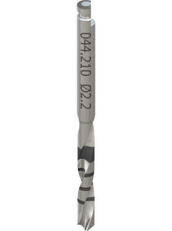 Короткое пилотное сверло 1, Ø 2,2 мм, L 33 мм, Stainless steel