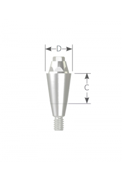 Абатмент конусный (Conical Abutment), диаметр 4.8 мм, длины 7 мм (MSA 4807)