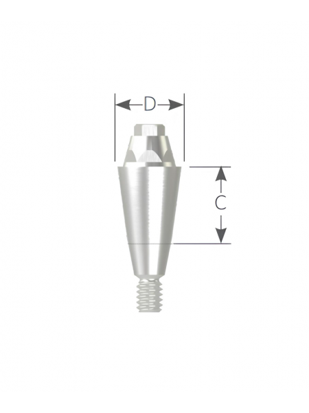 Абатмент конусный (Conical Abutment), диаметр 4.8 мм, длины 7 мм (MSA 4807) Абатмент конусный (Conical Abutment), диаметр 4.8 мм, длины 7 мм (MSA 4807)