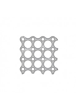Пластина сетчатая (под винты Ø 2,0 мм и Ø 2,3 мм), размер 177.5 x 75.5 мм