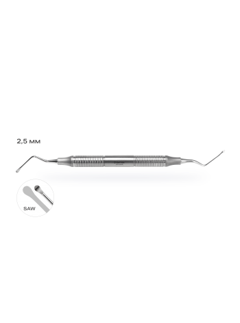 Кюретажная ложка Lucas 86 SAW с зубцами 2.5/2.5 мм
