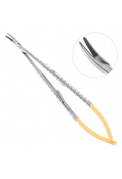 Иглодержатель Micro-Nadelhalter TC, изогнутый, 18 см