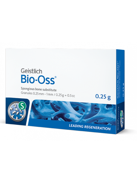Bio-Oss 0,25 г, гранулы 0,25-1 мм, размер S, натуральный костнозамещающий материал