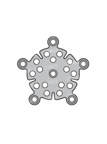 Микропластина трепанационная большая, 15 мм