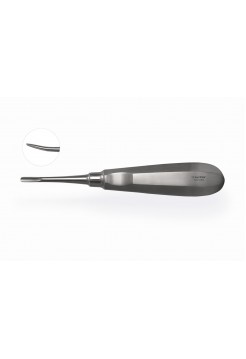 Элеватор Lindo-Levien с микрозубцами Microsaw изогнутый, 4 мм