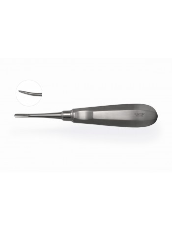 Элеватор Lindo-Levien с микрозубцами Microsaw изогнутый, 4 мм