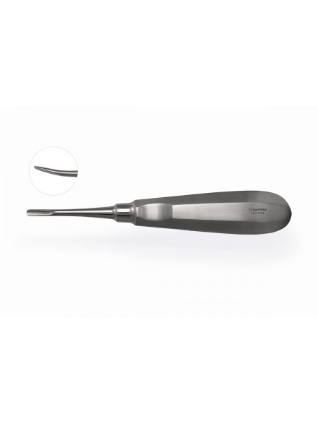 Элеватор Lindo-Levien с микрозубцами Microsaw изогнутый, 4 мм Элеватор Lindo-Levien с микрозубцами Microsaw изогнутый, 4 мм