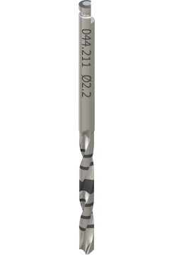 Длинное пилотное сверло 1, Ø 2,2 мм, L 41 мм, Stainless steel