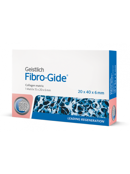 Fibro-Gide 20х40x6 мм, матрикс коллагеновый резорбируемый для аугментации мягких тканей