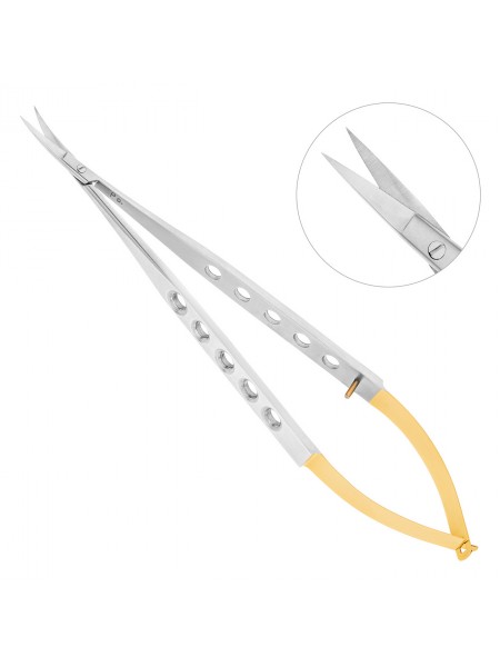 Ножницы хирургические Micro Schere TC, изогнутые 17 см Ножницы хирургические Micro Schere TC, изогнутые 17 см