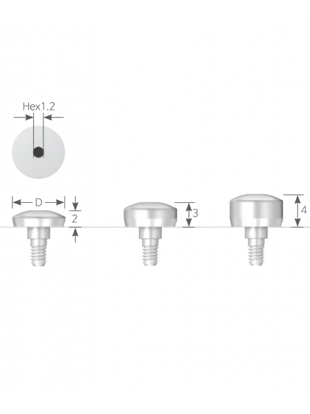 Формирователь десны (Healing abutment) диаметр 5.5 мм, высота 2 мм (AHI 48602H) Формирователь десны (Healing abutment) диаметр 5.5 мм, высота 2 мм (AHI 48602H)