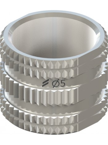 Втулка для хирургии по шаблонам, Ø 5 мм, Н 5 мм, Stainless steel