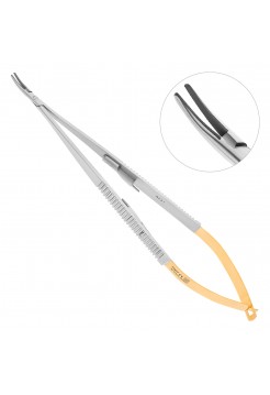 Микроиглодержатель TUC CASTROVIEJO изогнутый, 18 см