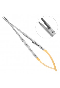 Иглодержатель, Micro-Nadelhalter TC прямой, 18 см