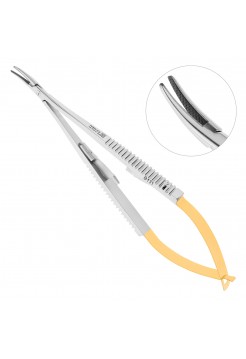 Микроиглодержатель TUC CASTROVIEJO изогнутый, 14 см