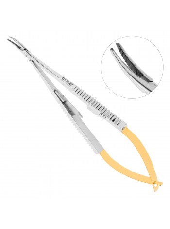Микроиглодержатель TUC CASTROVIEJO изогнутый, 14 см