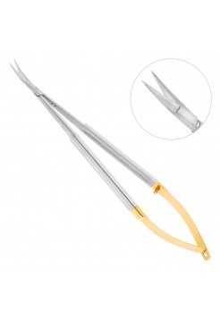 Ножницы хирургические Micro Schere TC, изогнутые , 17 см
