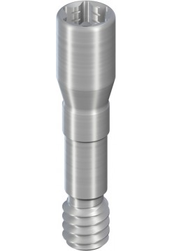Прямой винт для абатмента для винтовой фиксации, 0° NC, RC, GH 1 мм, TAN