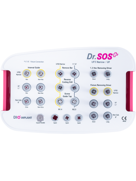 Хирургический набор Dr Sos+ для удаления поврежденных винтов абатмента и для удаления имплантатов