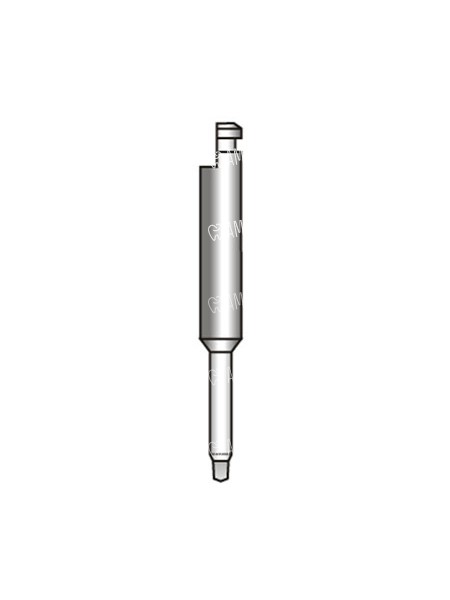 Отвертка под угловой наконечник, короткая (для винов D=1.2 мм), L=17 мм, S=0.8 мм (шлиц-квадрат)