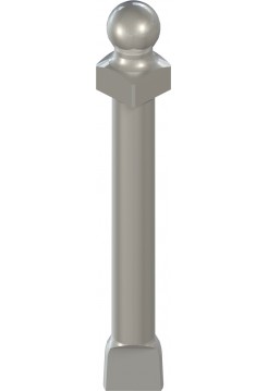 Аналог шаровидного абатмента RN, L 18 мм, Stainless steel