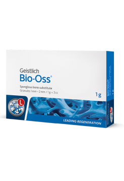 Bio-Oss 1,0 г, гранулы 1-2 мм, размер L, натуральный костнозамещающий материал