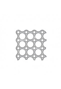 Пластина сетчатая (под винты Ø 1,5 мм и Ø 1,8 мм), размер 177.5 x 75.5 мм