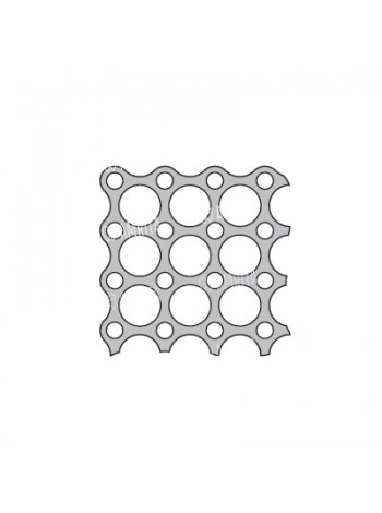 Пластина сетчатая (под винты Ø 1,5 мм и Ø 1,8 мм), размер 177.5 x 75.5 мм