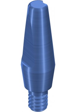 Монолитный абатмент 6° RN, H 7 мм, голубой, Ti