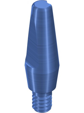 Монолитный абатмент 6° RN, H 7 мм, голубой, Ti