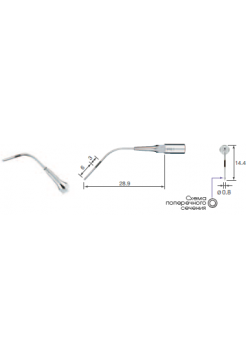 P41 - пародонтологическая насадка к скейлерам Varios (NSK/Satelec) | NSK Nakanishi (Япония)