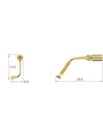 SG14L - насадка для ультразвуковой костной хирургии | NSK Nakanishi (Япония)
